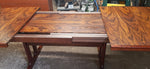 REFINISHED Large Mid Century Modern Rosewood Table Selfstoring, 66