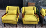 SOLD ***REFINISHED MCM Teak Sofa & 2 Lounge Chairs will be REUPHOLSTERED for you - perfect - Mid Century Modern Toronto 3
