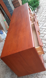 Reserved for T.H. REFINISHED MCM  Teak Dresser 9 Drawers PERFECT - Mid Century Modern Toronto 1