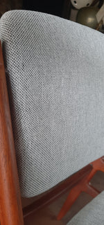 4 RESTORED REUPHOLSTERED in Maharam fabric Danish MCM Teak Chairs by Arne Vodder 3