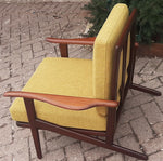 REFINISHED REUPHOLSTERED Danish Mid-Century Modern Teak Lounge Chair by Komfort, Perfect 12