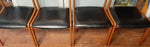4 RESTORED Danish Mid Century Modern Teak Chairs, Moller style 8
