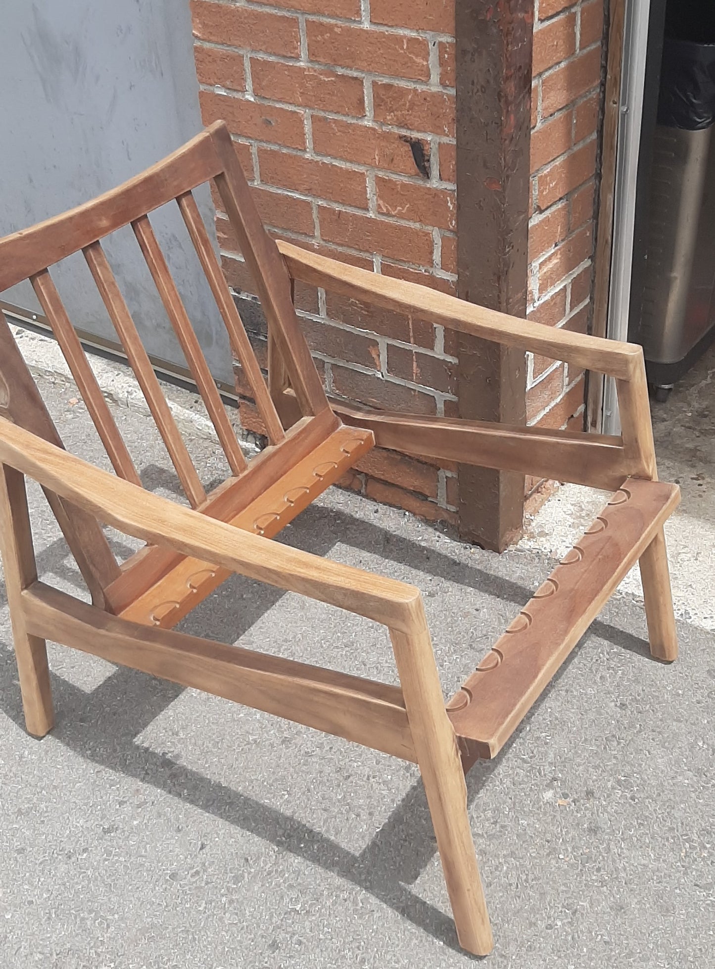 REFINISHED Danish Mid-Century Modern Teak Lounge Chair will get NEW CUSHIONS