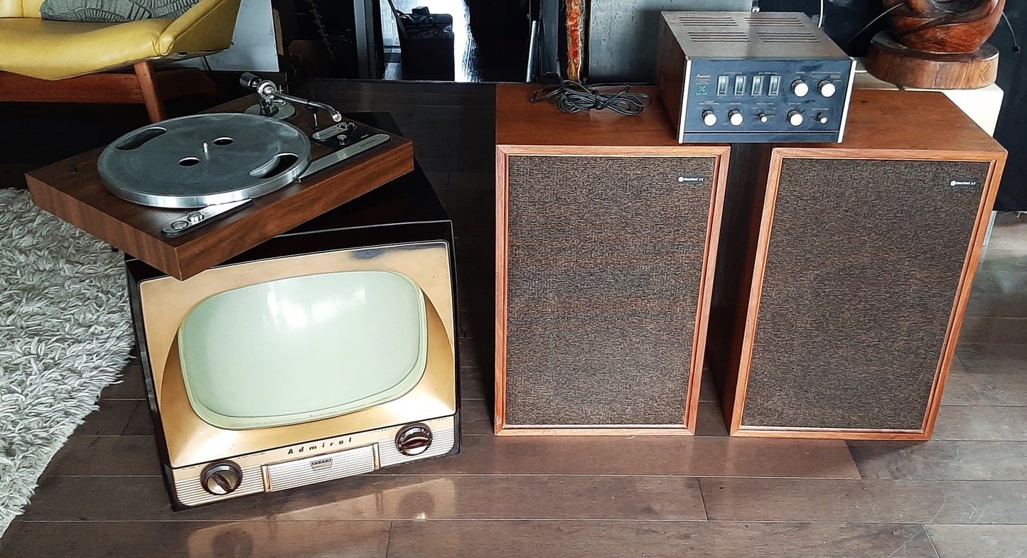 Vintage TV, Speakers, Amplifier & Record Player