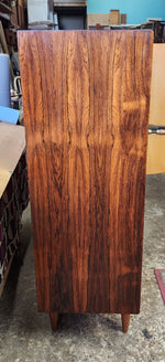 RESTORED Mid Century Modern Rosewood Wardrobe Tall Dresser W 46