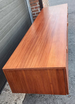 REFINISHED Danish Mid Century Modern Teak Console 94
