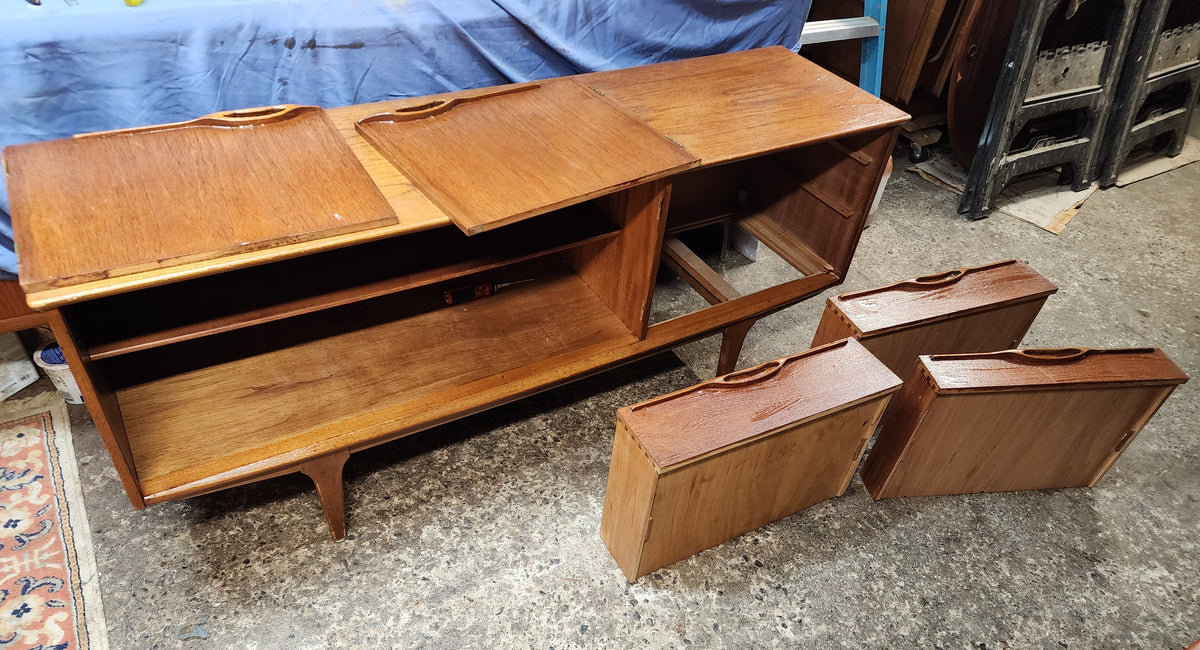 REFINISHED Mid Century Modern Sideboard by T.Robertson for McIntosh 66