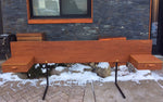 Mid Century Modern Teak Headboard with Floating Drawers Queen REFINISHED - Mid Century Modern Toronto 3