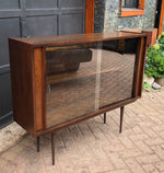 Dark Walnut MCM Display Bookcase 48