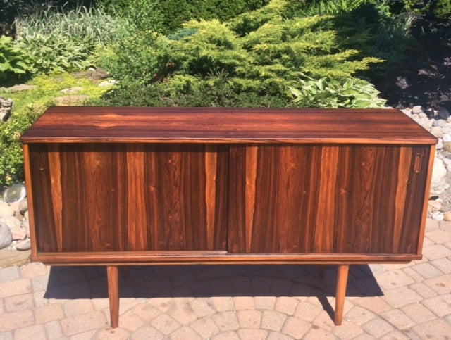 REFINISHED Danish MCM Rosewood Credenza by DYRLUND 60" - Mid Century Modern Toronto