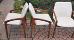 4 Danish MCM Teak Armchairs by H.Kjaernulf will be REFINISHED REUPHOLSTERED 5