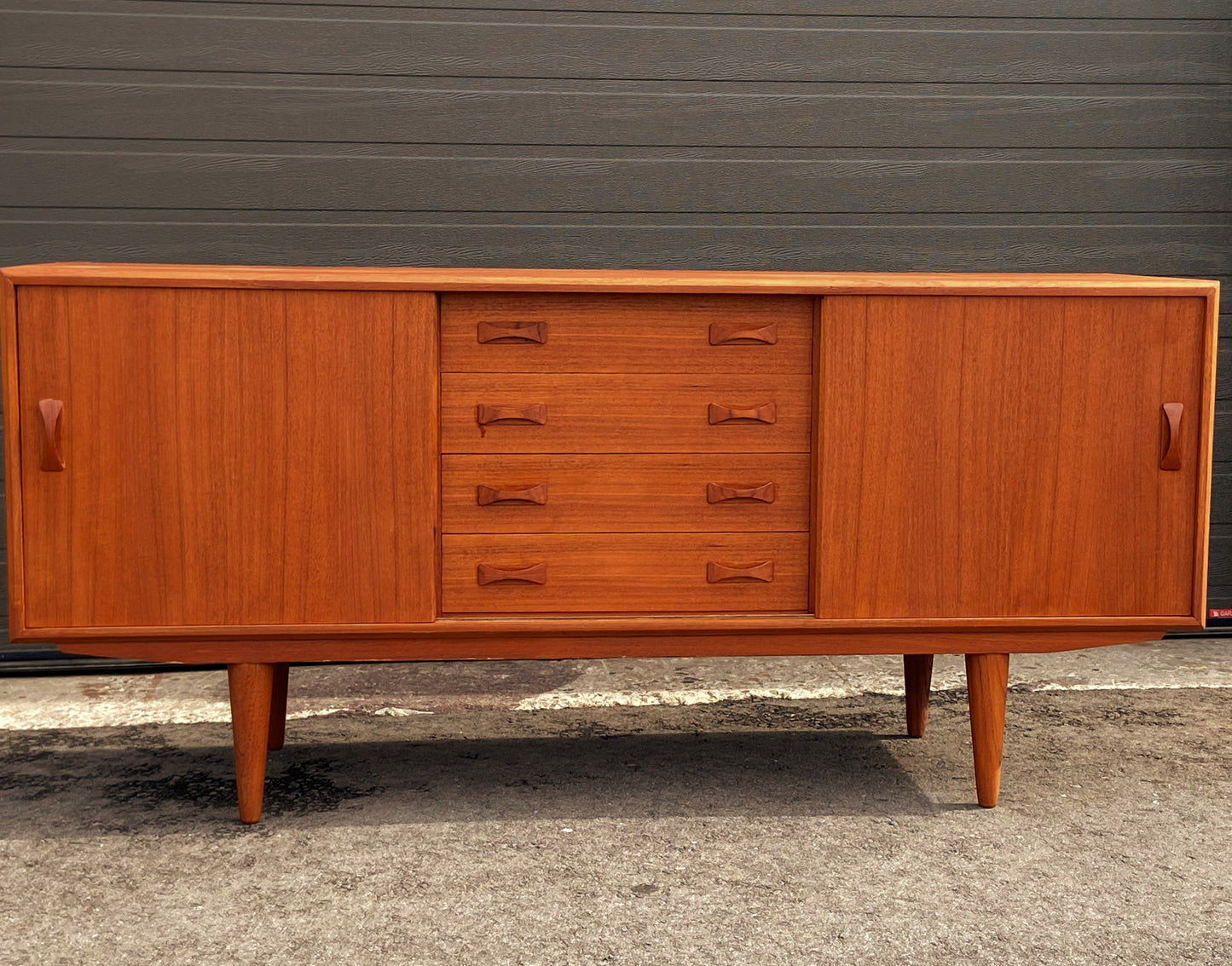 REFINISHED Danish MCM Teak Sideboard by IB Kofod-Larsen for Clausen and Son