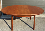 REFINISHED MCM Teak Extension Table & 6 Chairs by Elliotts of Newbury will be REUPHOLSTERED, Perfect 5