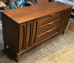 REFINISHED MCM Walnut Buffet Sideboard 5 ft Perfect 8