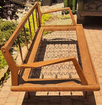 REFINISHED Mid Century Modern Daybed Sofa by A. Pearsall, NEW CUSHIONS in Wool Mohair 9