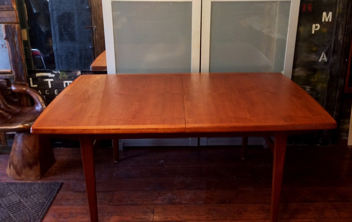 Danish MCM Extension Dining Table Hans Wagner style REFINISHED 66
