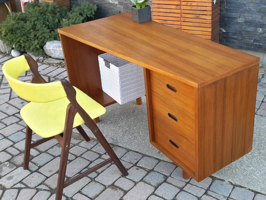 Mid Century Modern Teak Desk REFINISHED - Mid Century Modern Toronto