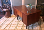 Mid Century Modern Mahogany or Teak Desk REFINISHED Free Standing - Mid Century Modern Toronto 3