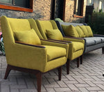 SOLD ***REFINISHED MCM Teak Sofa & 2 Lounge Chairs will be REUPHOLSTERED for you - perfect - Mid Century Modern Toronto 4