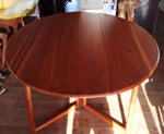 Danish MCM Solid Teak Gate-leg Drop Leaf Dining Table REFINISHED in style of Peter Hvidt and Orla Mølgaard - Mid Century Modern Toronto 6