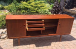 Danish Mid Century Modern Teak Sideboard TV Media Console Large 6 ft – REFINISHED - Mid Century Modern Toronto 3