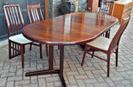 Danish MCM Rosewood Dining Table Extendable Round to Oval & 6 Chairs MINT - Mid Century Modern Toronto 5
