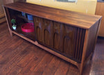 Mid Century Modern Broyhill Brasilia Style Walnut Sideboard with sculpted front - Mid Century Modern Toronto 4