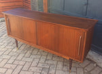REFINISHED Walnut MCM Sideboard Media Console 63