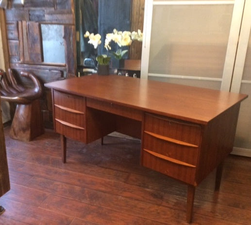 REFINISHED MCM Teak Desk  (some blemishes, selling below cost) - Mid Century Modern Toronto