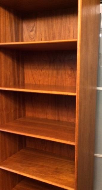 Danish MCM Teak Bookcase RESTORED H 78.5