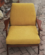 REFINISHED REUPHOLSTERED Danish Mid-Century Modern Teak Lounge Chair by Komfort, Perfect 4