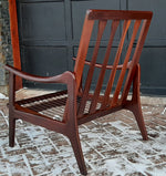 REFINISHED Danish MCM Solid Teak Lounge Chair PERFECT 3