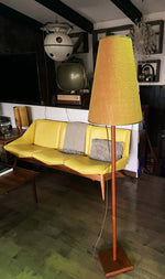 Mid Century Modern Teak Floor Lamp, H 63