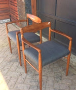 A Pair of REFINISHED REUPHOLSTERED Danish MCM  Teak Carver Armchairs by H.W. Klein for Bramin Møbler, each $349 - Mid Century Modern Toronto 3