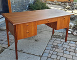 Mid Century Modern Teak Desk REFINISHED Free Standing - Mid Century Modern Toronto 5