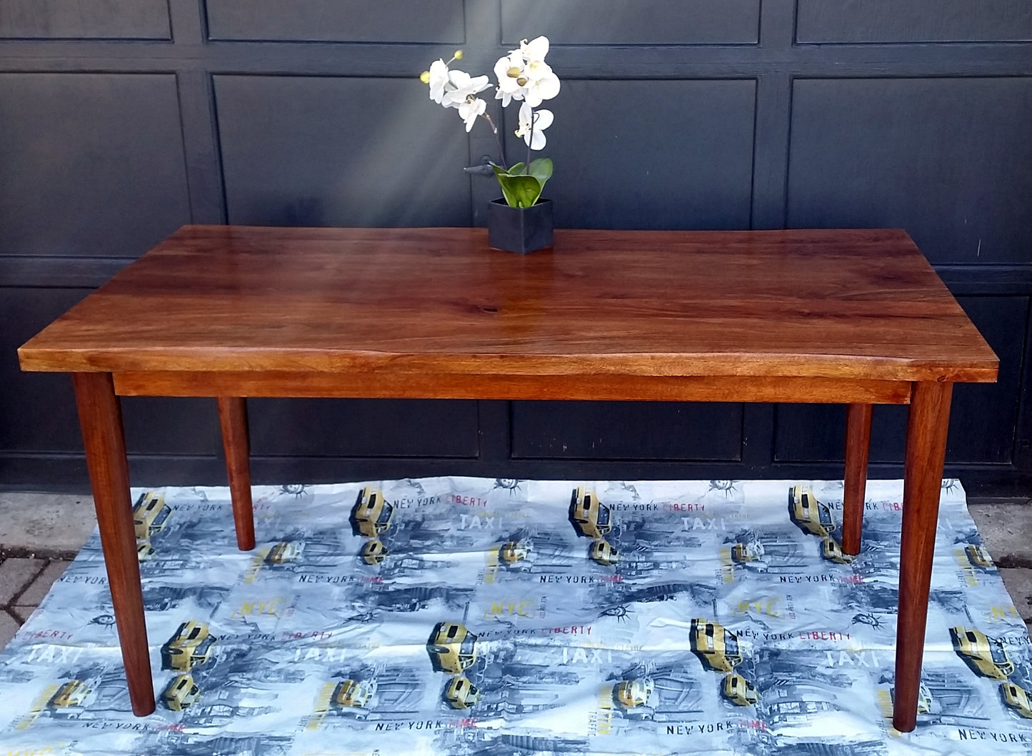 NEW Solid Wood Live Edge Dining Tables, compact 63" seats up to 8 - Mid Century Modern Toronto