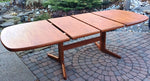 Large MCM Teak Dining Table Extendable Self Storing  REFINISHED - Mid Century Modern Toronto 1