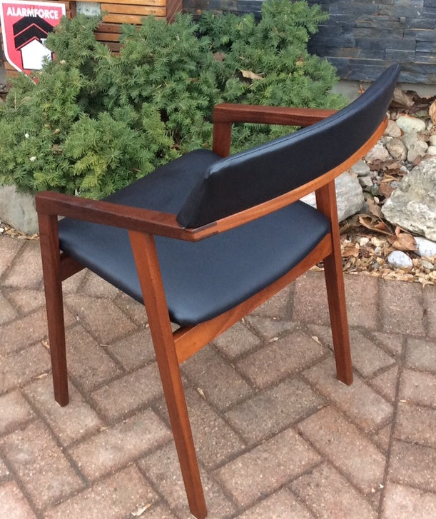 MCM Solid Teak Arm Chair by Jan Kuypers REFINISHED REUPHOLSTERED - Mid Century Modern Toronto