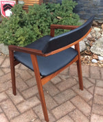 MCM Solid Teak Arm Chair by Jan Kuypers REFINISHED REUPHOLSTERED - Mid Century Modern Toronto 5