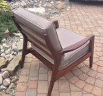 MCM Solid Teak Lounge Armchair by Jan Kuypers REFINISHED REUPHOLSTERED for Imperial - Mid Century Modern Toronto 2