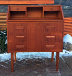 Danish Mid Century Modern Teak Dresser - Vanity or Secretary Desk REFINISHED - Mid Century Modern Toronto 5