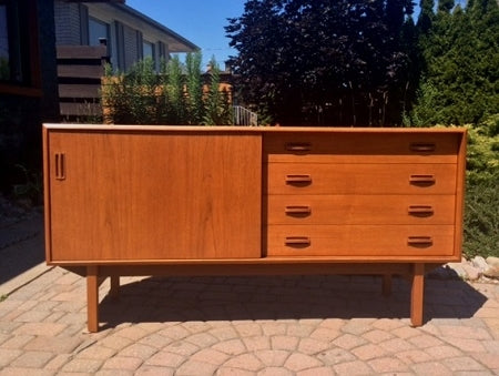 Danish MCM Teak Buffet/ Media TV Console 60" - Mid Century Modern Toronto