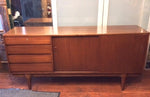 Exquisite MCM Mahogany Sideboard Credenza TV Media Console Mint 71