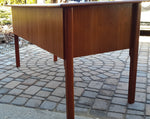 Mid Century Modern Teak Desk REFINISHED Free Standing - Mid Century Modern Toronto 4
