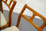 6 REFINISHED Danish Mid Century Modern Teak Chairs will be REUPHOLSTERED 4