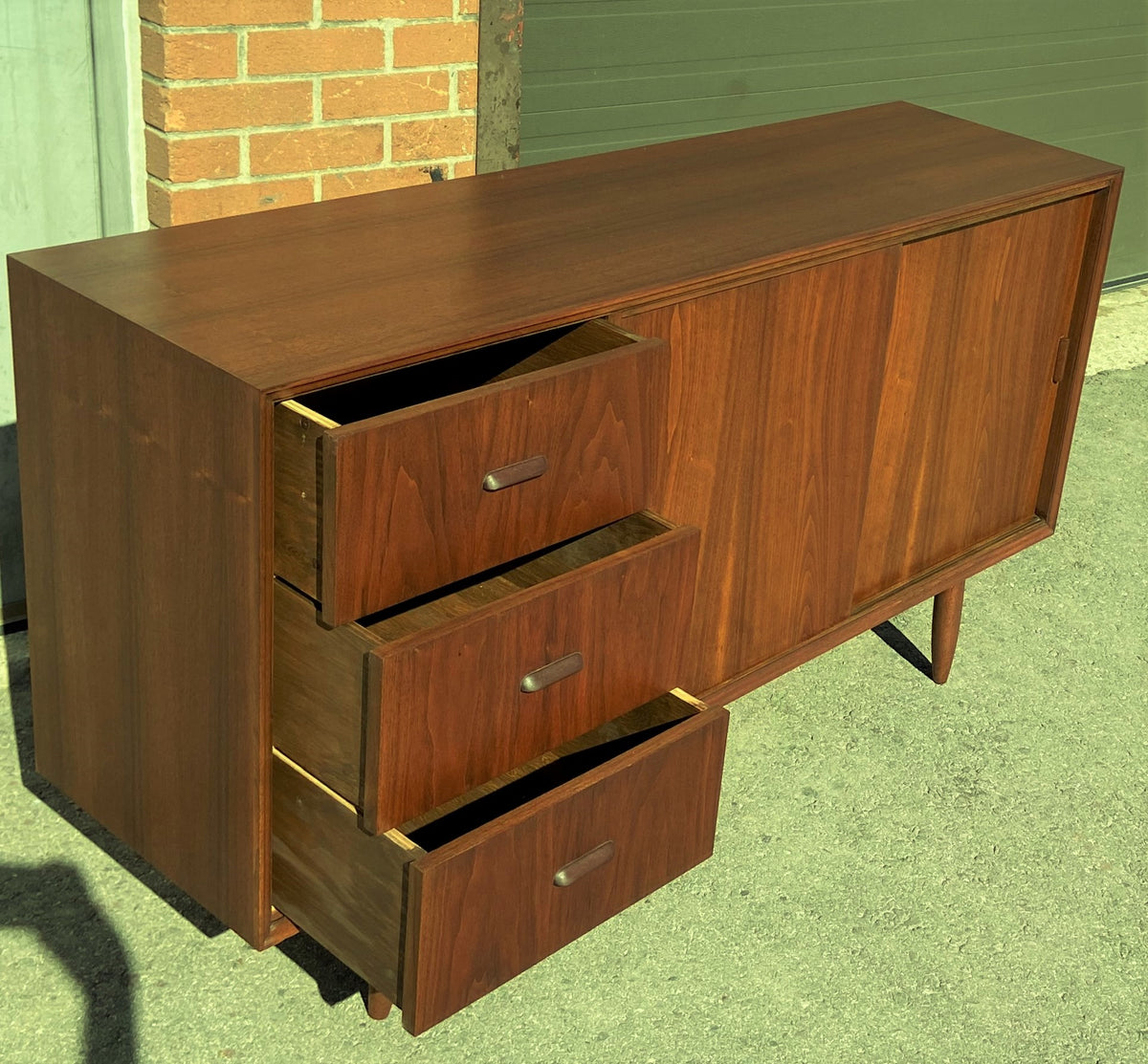 REFINISHED Mid Century Modern Teak Sideboard 58