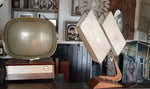 Large Mid Century Modern Atomic Boomerang “Z” Teak Table Lamp by Majestic 4