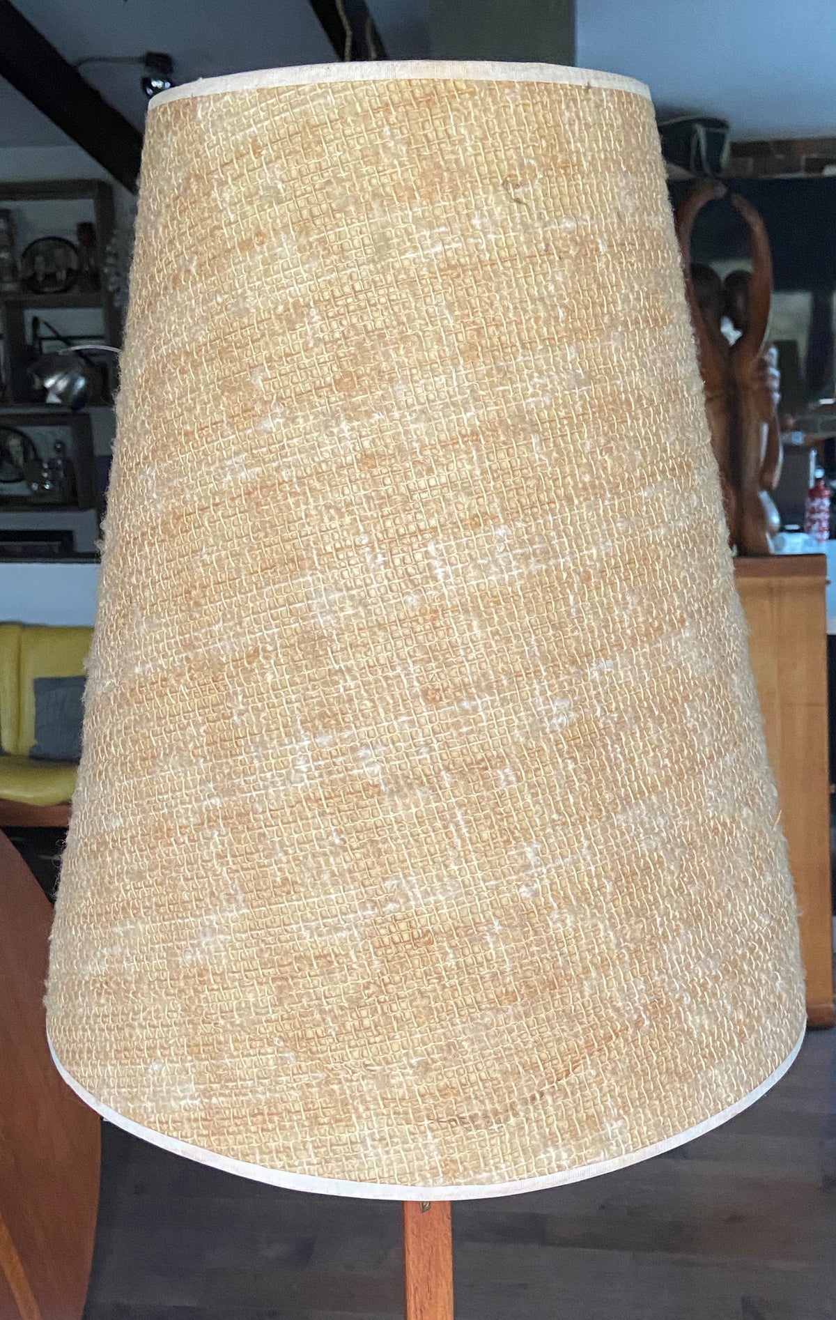 Mid Century Modern Teak Floor Lamp, H 63