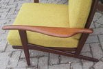 REFINISHED REUPHOLSTERED Danish Mid-Century Modern Teak Lounge Chair by Komfort, Perfect 6