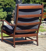 REFINISHED REUPHOLSTERED Mid Century Modern Rosewood Armchair (part of the set) 5